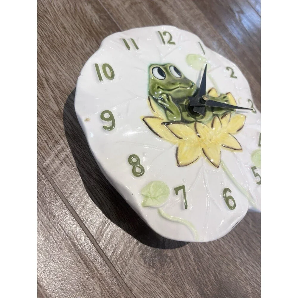 RARE Vintage Neil The Frog Kitchen Wall Clock 1970s Sears Roebuck WORKS